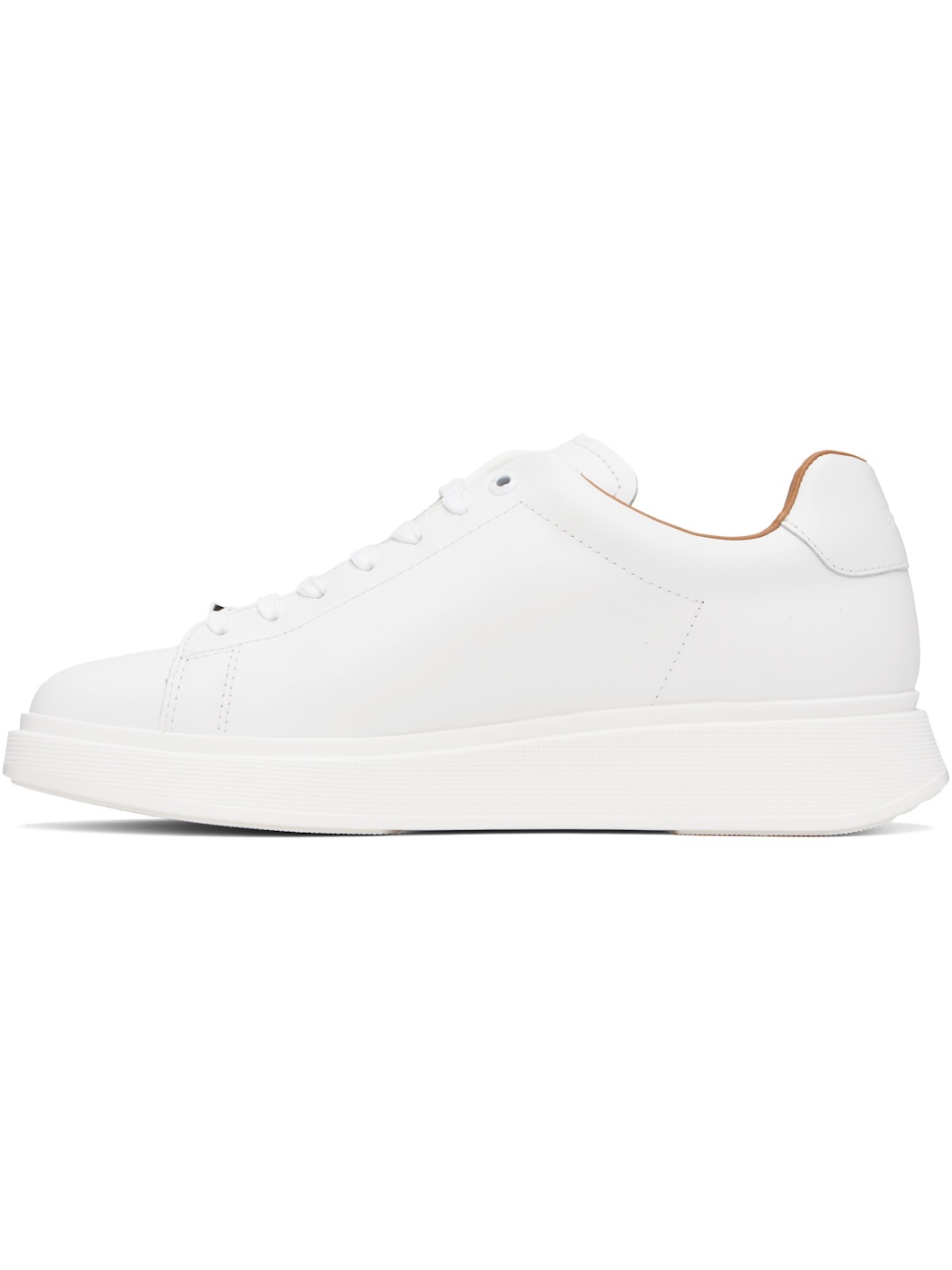 White Leather Sneakers - 3