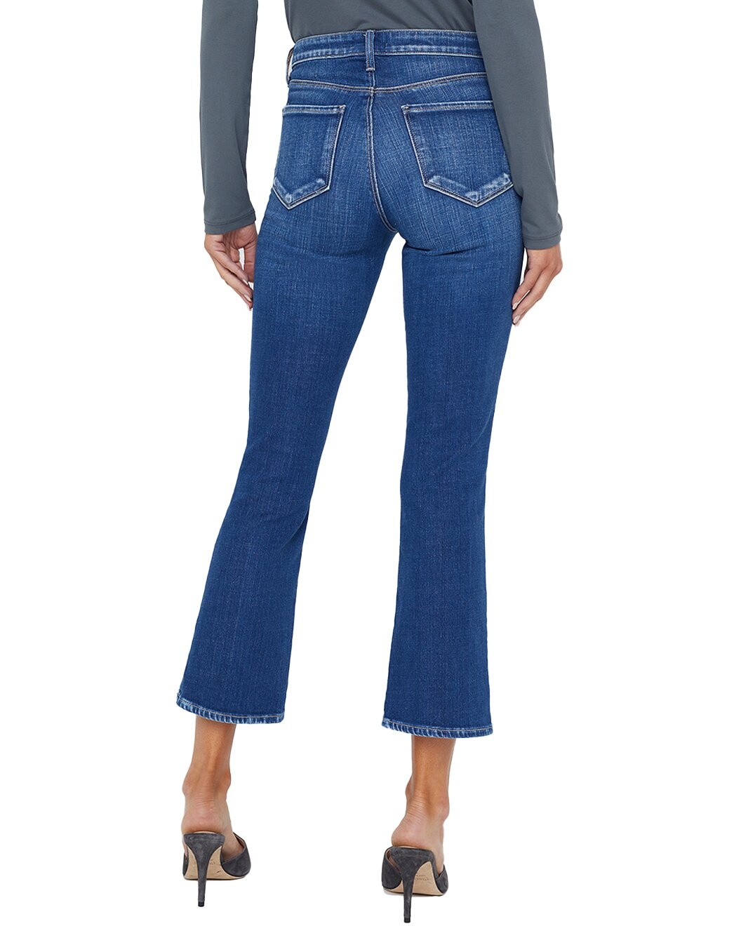 L'AGENCE Tati Crop Micro Boot Jean - 2