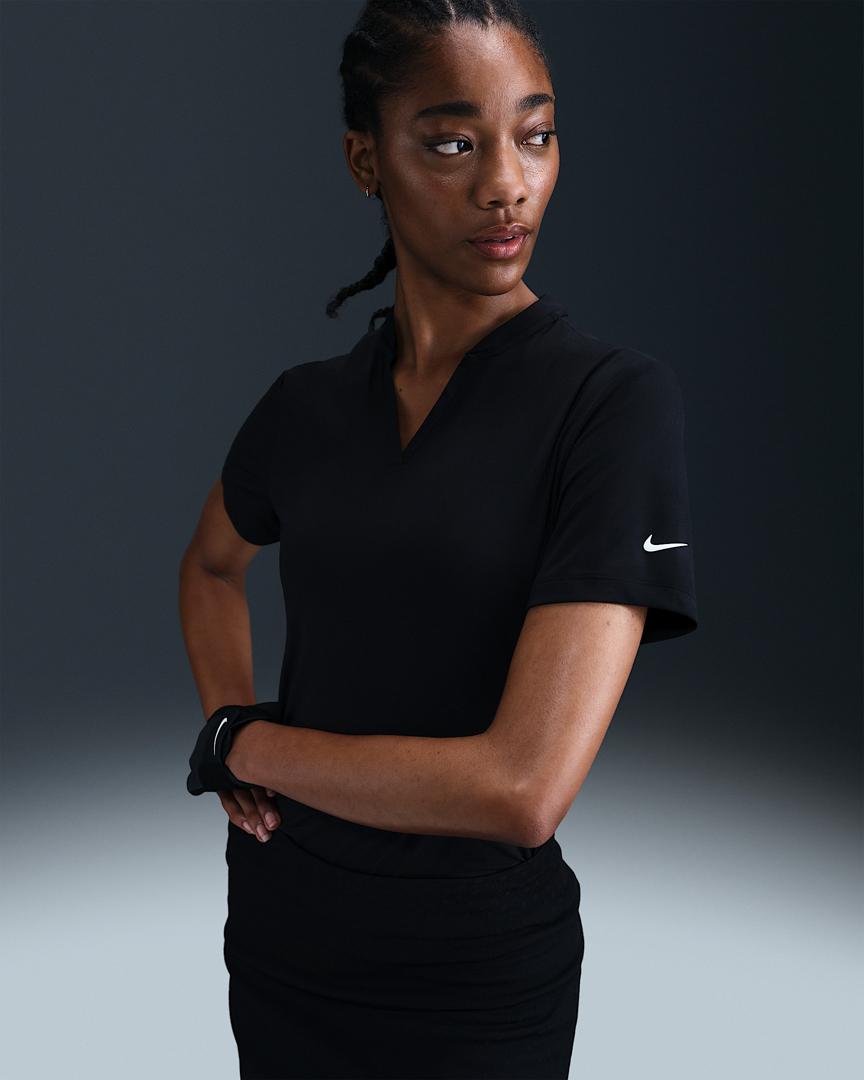 Nike Tour Women's Dri-FIT Short-Sleeve Blade Golf Polo - 1