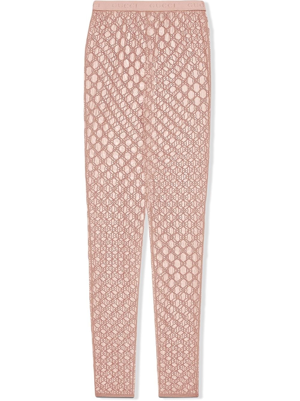 GG embroidered tulle leggings - 1