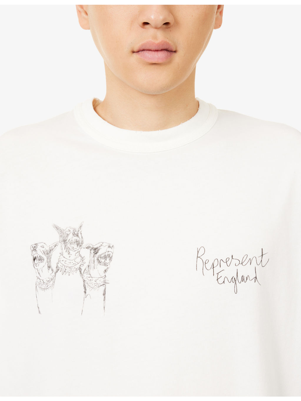 Hand Drawn Dogs Print T-Shirt - 5