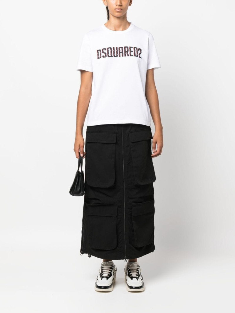 DSQUARED2 logo-print cotton T-shirt outlook