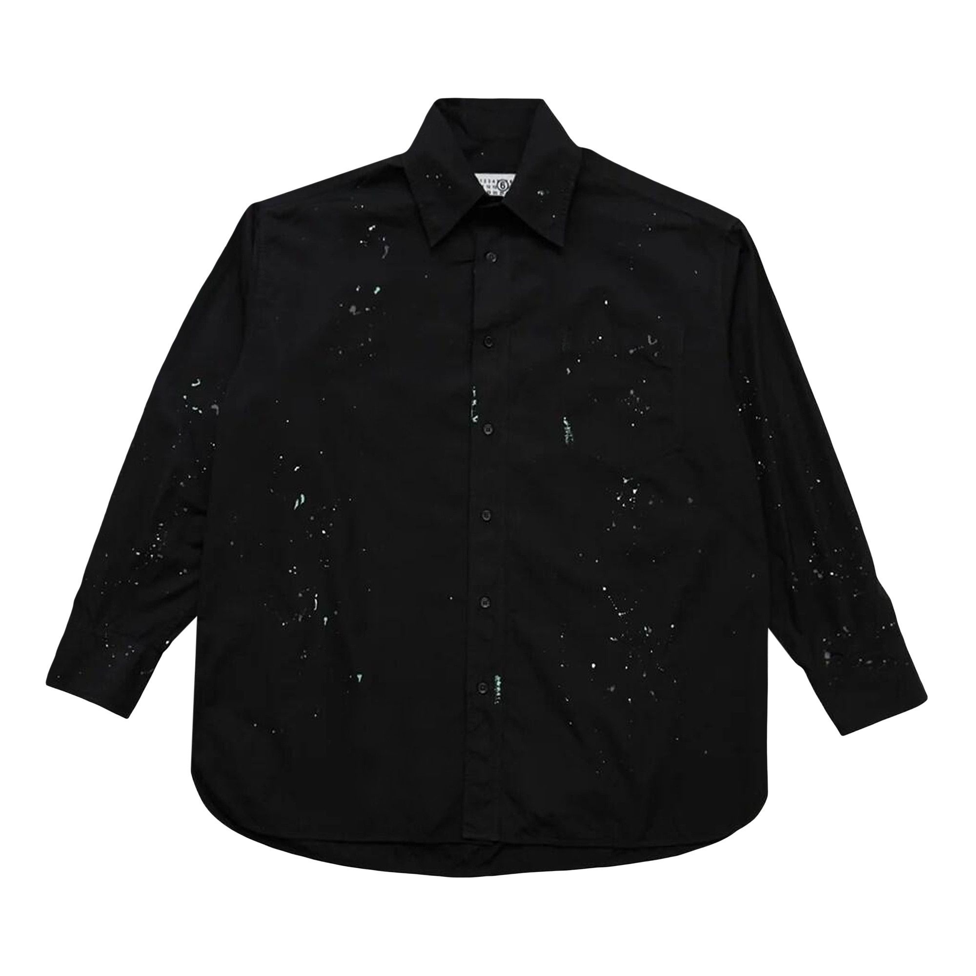 MM6 Maison Margiela Paint Residue Shirt 'Black' - 1