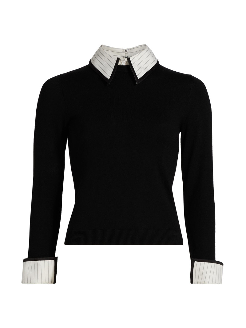 Women's Porla Collared Sweater - Black 1
