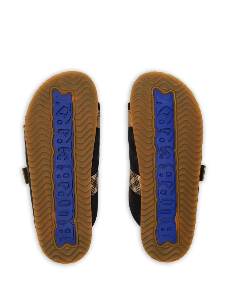 Check suede Urchin sandals 4