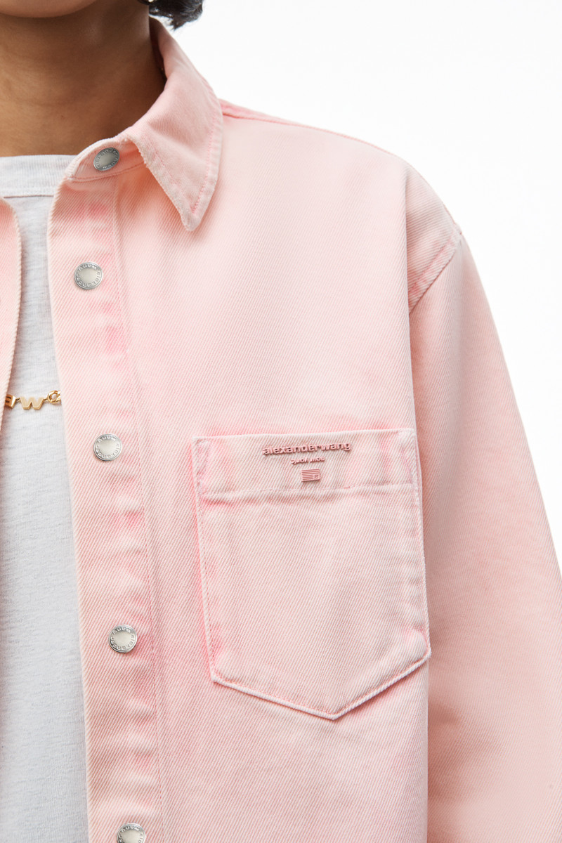 OVERSIZED SHIRT IN ACID WASH DENIM 3