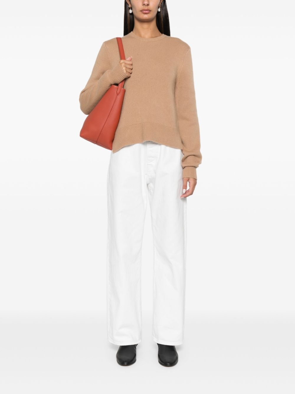 cropped crew-neck sweater - 2