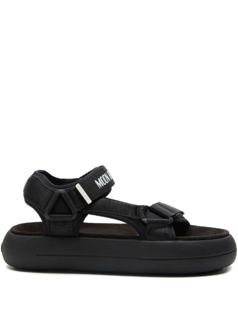 logo-strap platform sandals 1