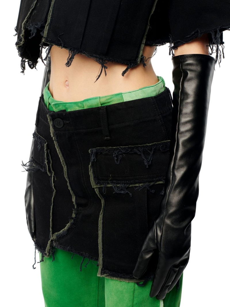 Rebuilt Denim Cargo Skirt 5