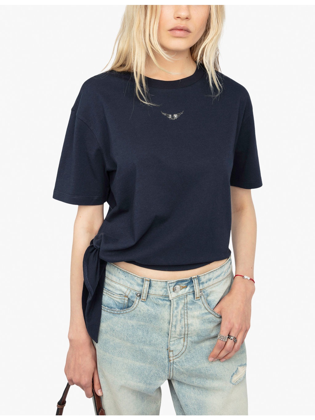 Edda Brand-Embellished Cotton-Jersey T-Shirt - 4
