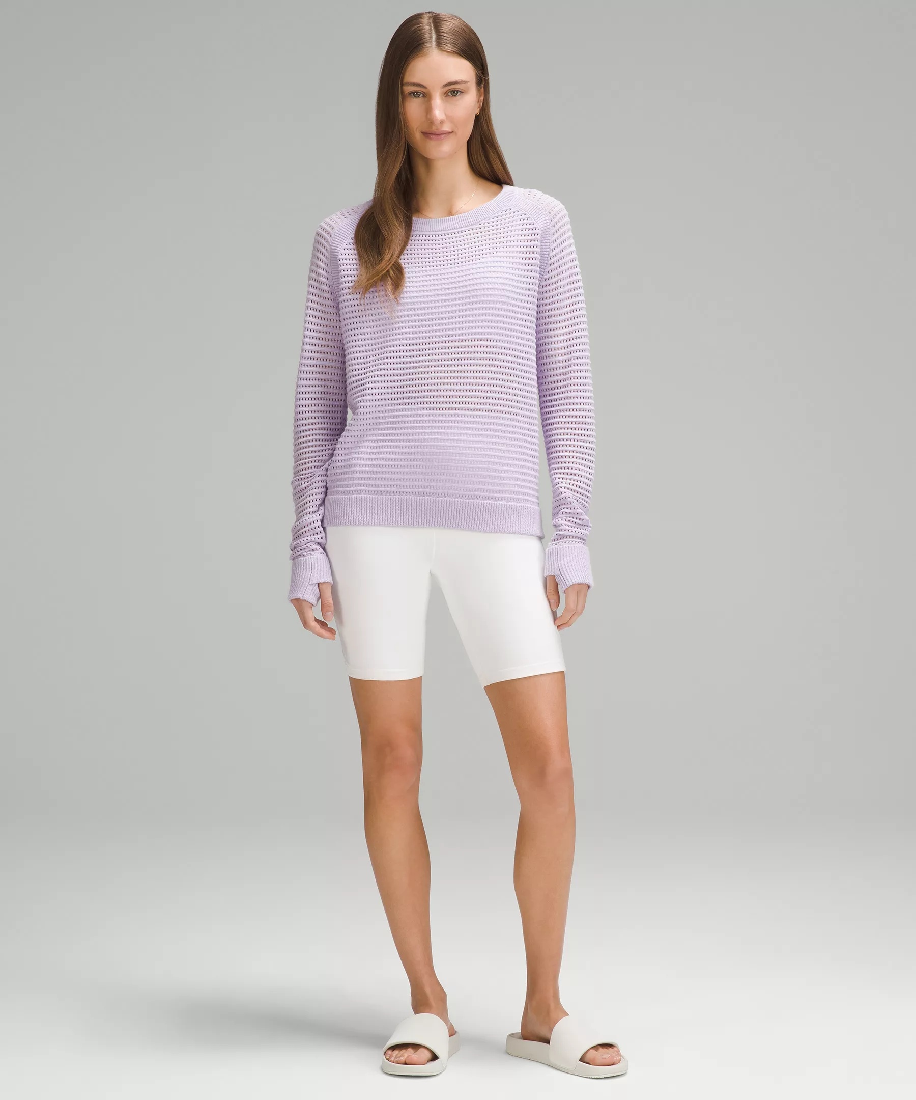 Pointelle-Knit Cotton Sweater - 2