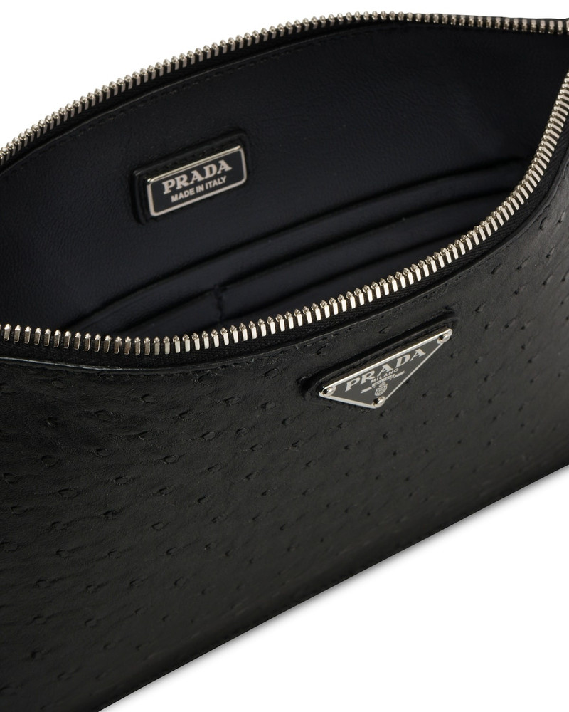 Prada Ostrich Leather Pouch outlook