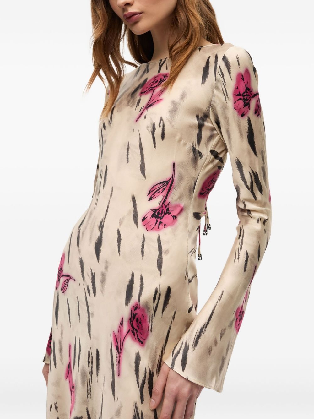 floral-print midi dress - 4