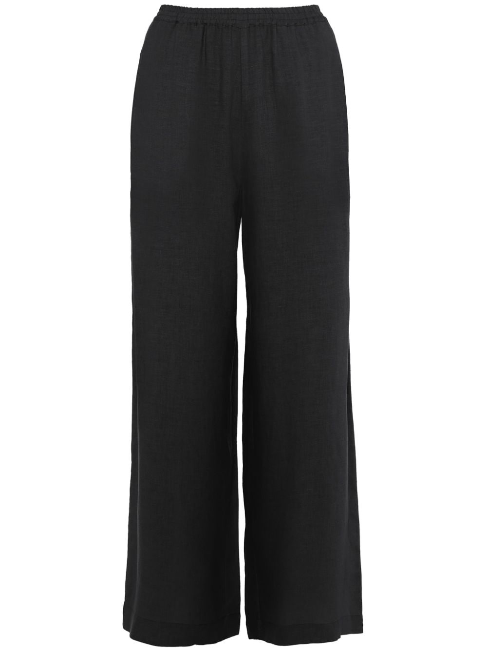 linen wide-leg trousers - 1