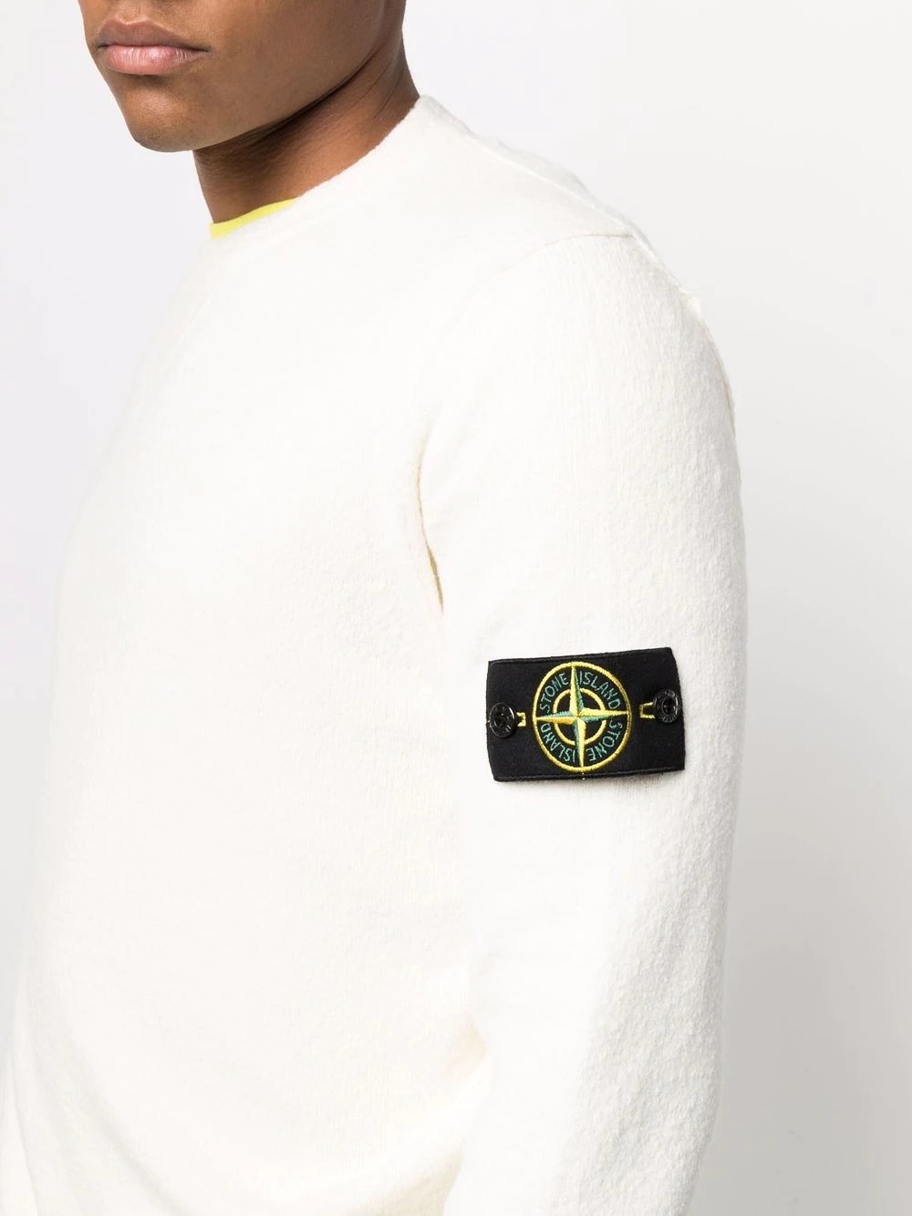 logo-patch knitted jumper - 5