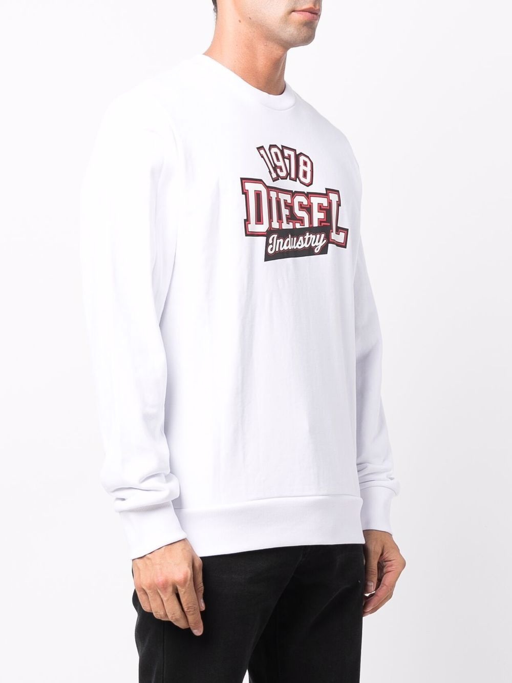 logo-print cotton-blend sweatshirt - 3