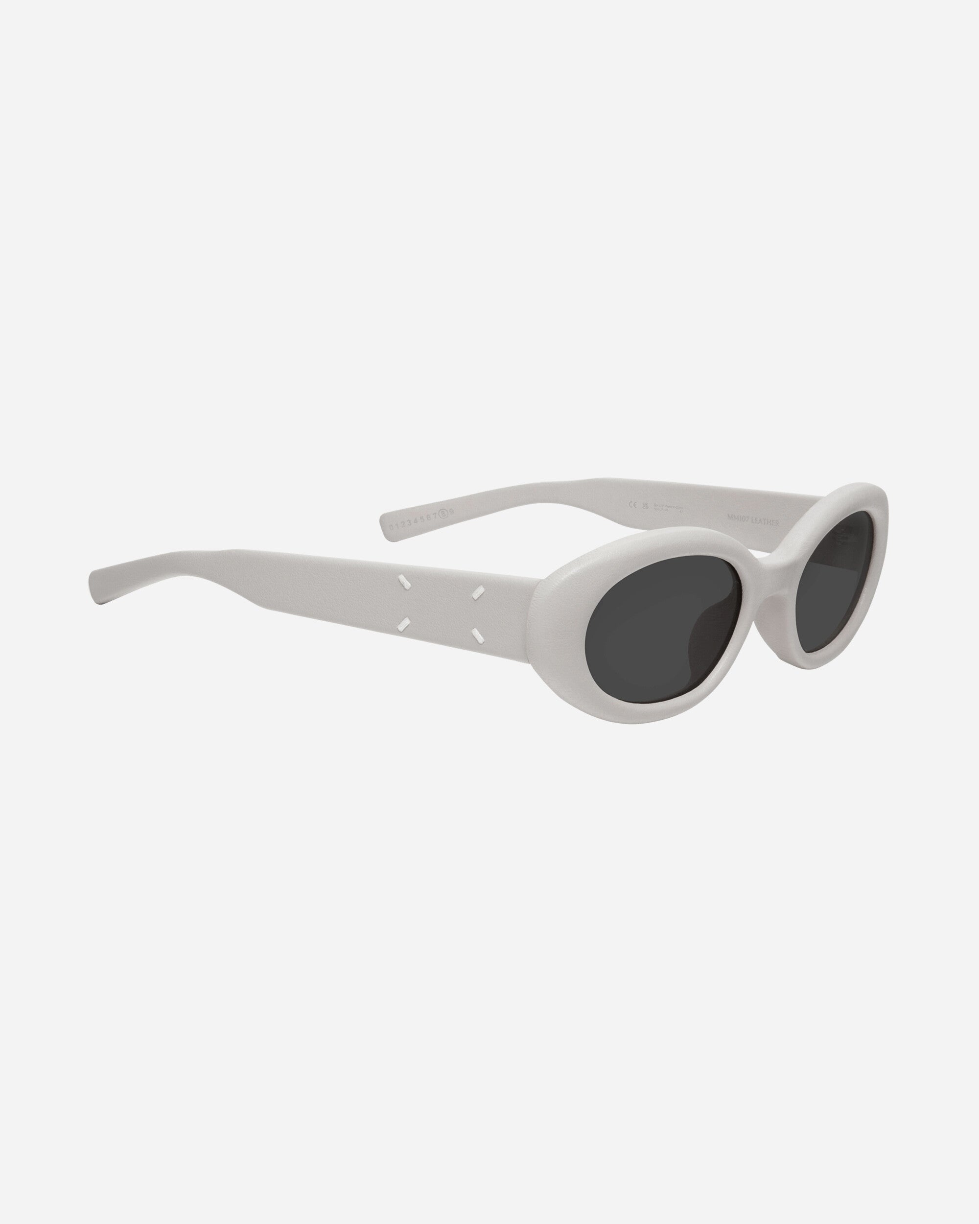 Maison Margiela MM107 Leather LIV1 Sunglasses Ivory - 4