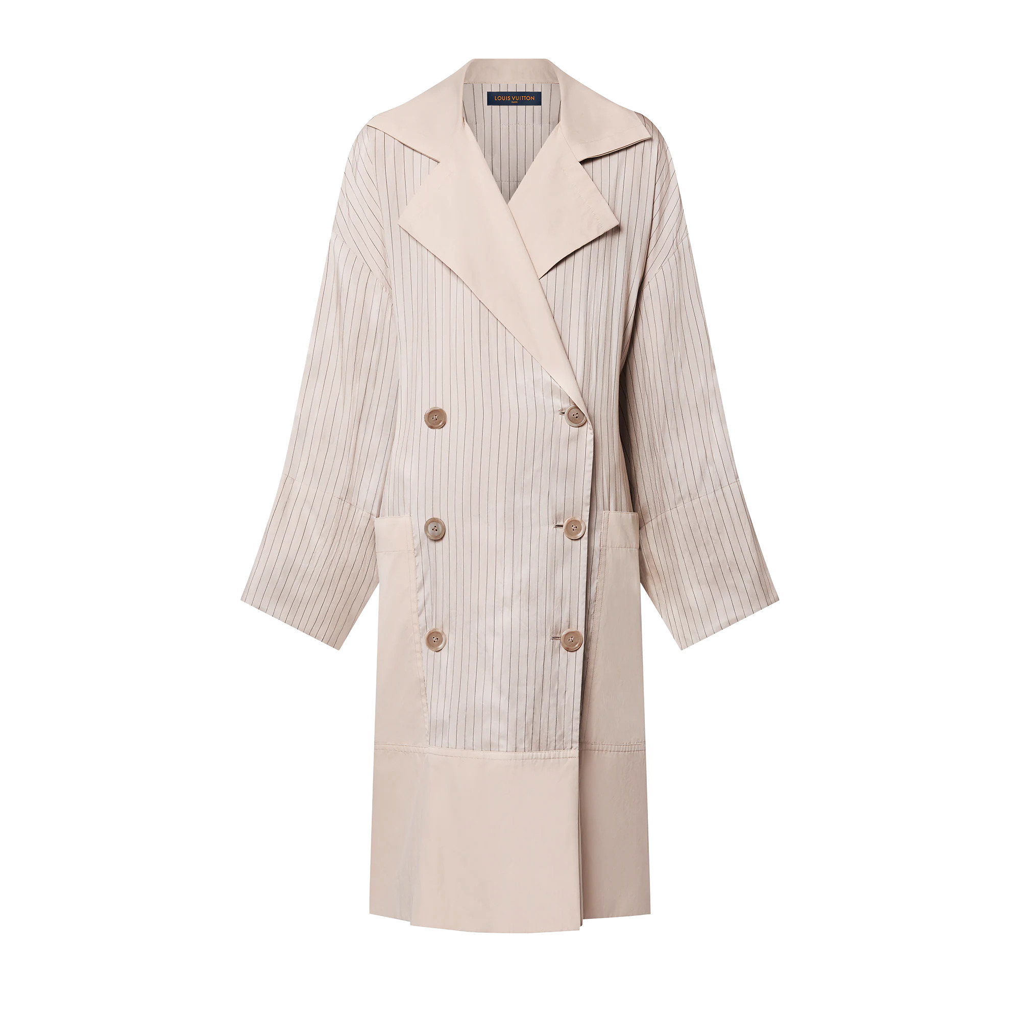 Fluid Striped Coat - 1
