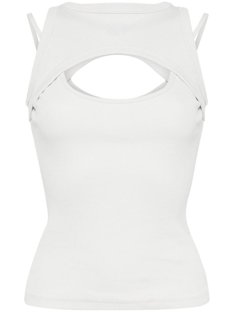 layered cut-out tank top 1