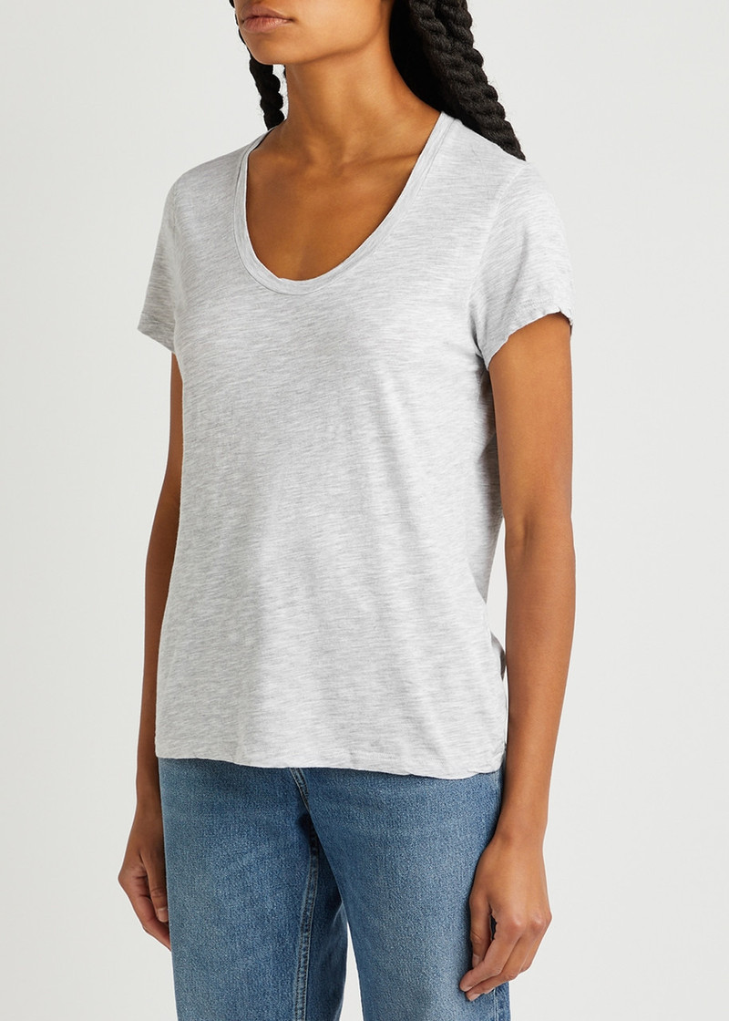 American Vintage Jacksonville slubbed cotton-blend T-shirt outlook