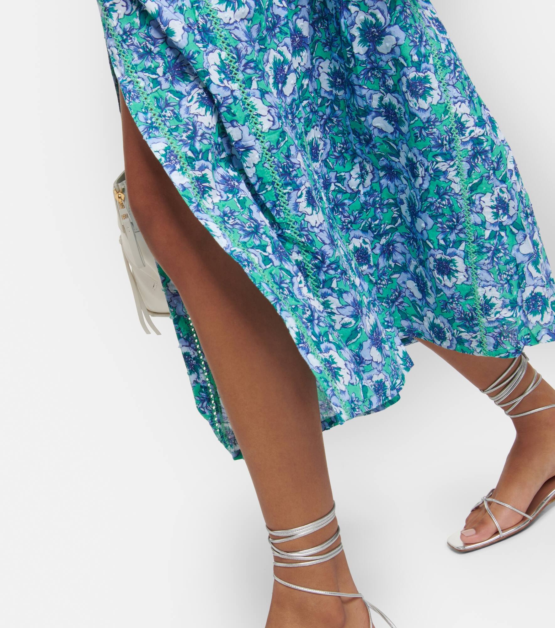 Reine floral cotton midi dress - 5