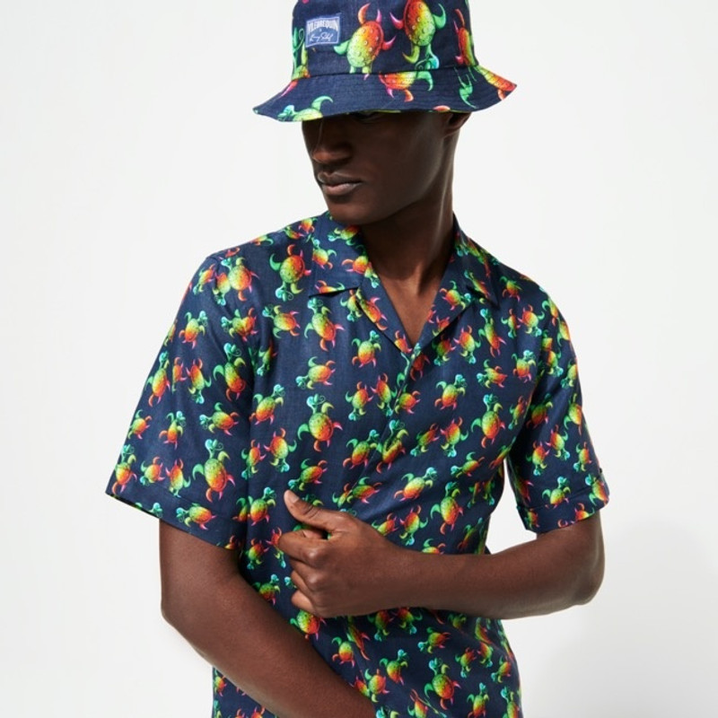 Vilebrequin Men Bucket Hat Tortues Rainbow Multicolor - Vilebrequin x Kenny Scharf outlook