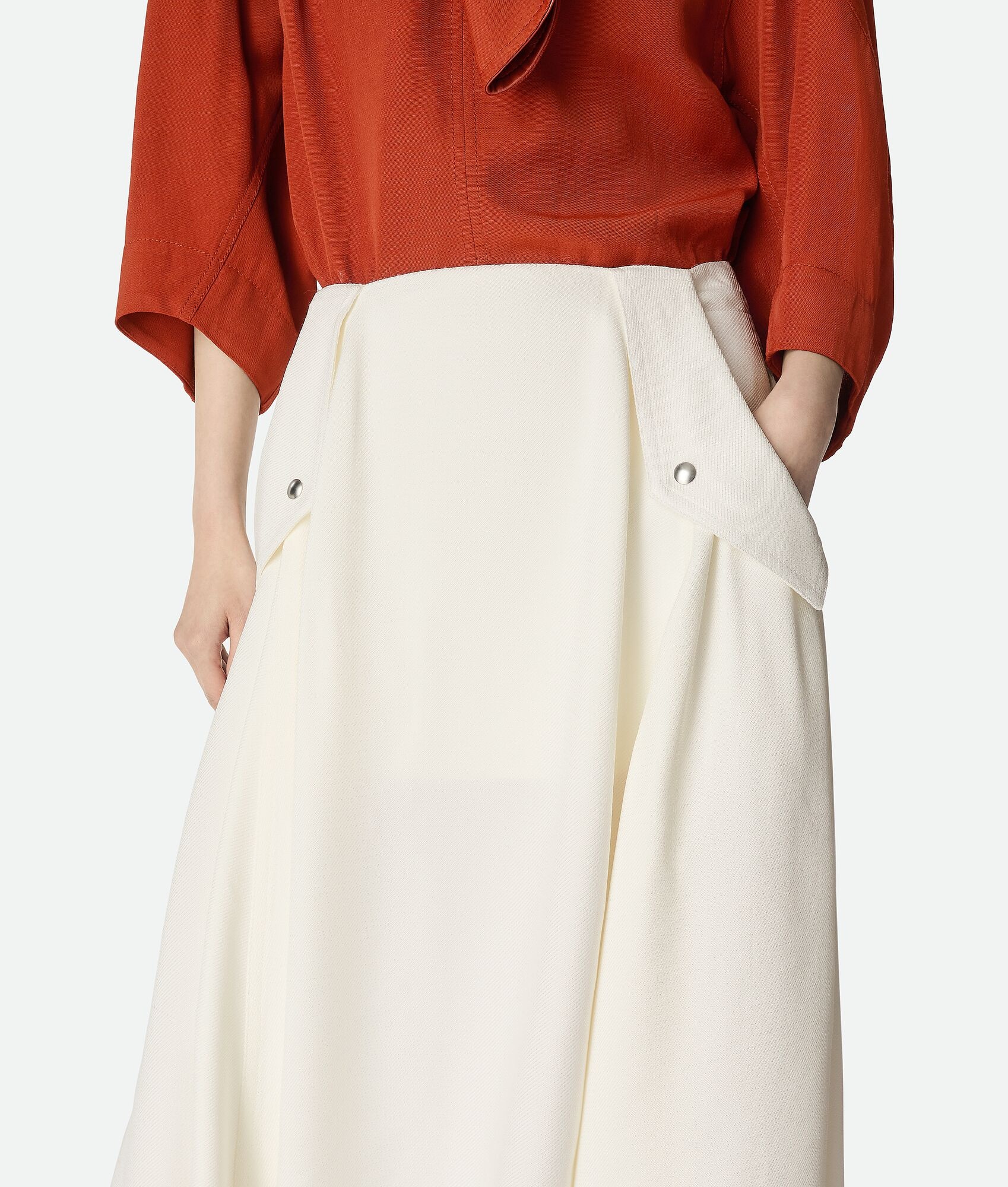 Viscose Pleated Skirt - 4