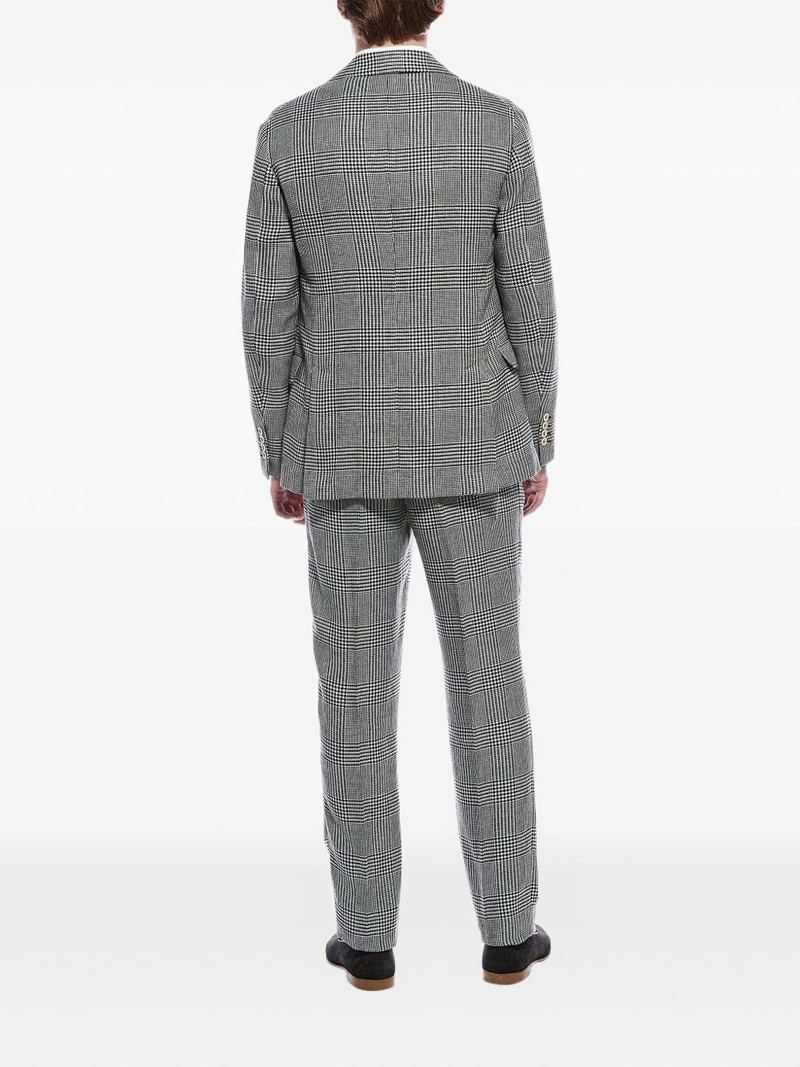 Brunello Cucinelli plaid single-breasted suit outlook
