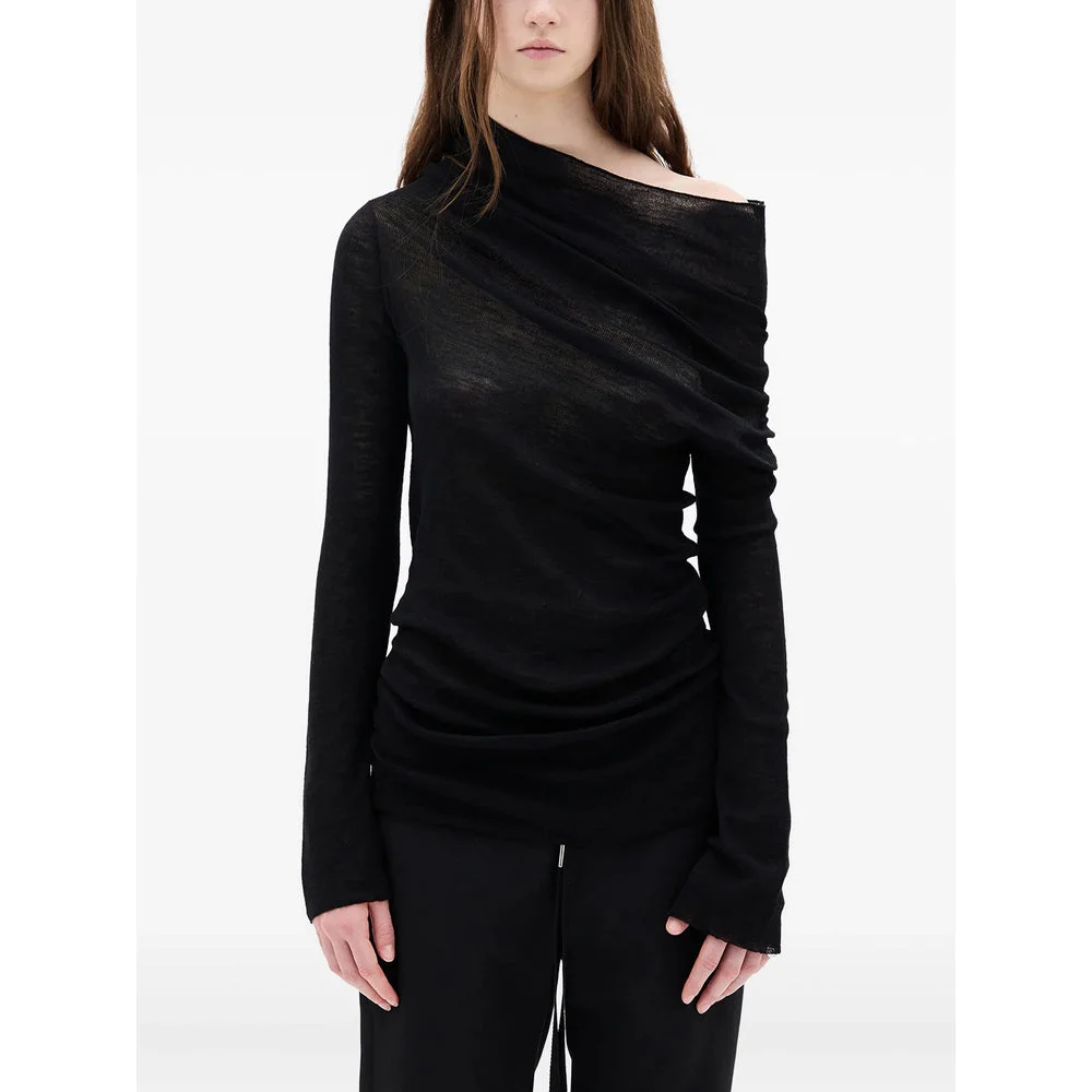 Ann Demeulemeester Black Tops - T-Shirts & Jerseys Women - 1