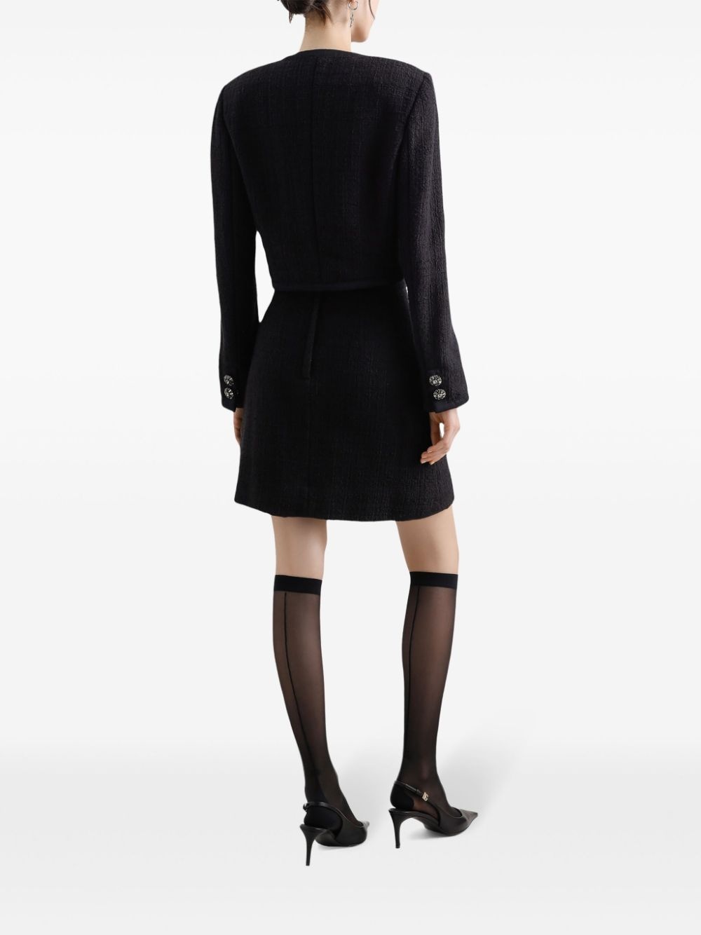 textured knit mini skirt - 3