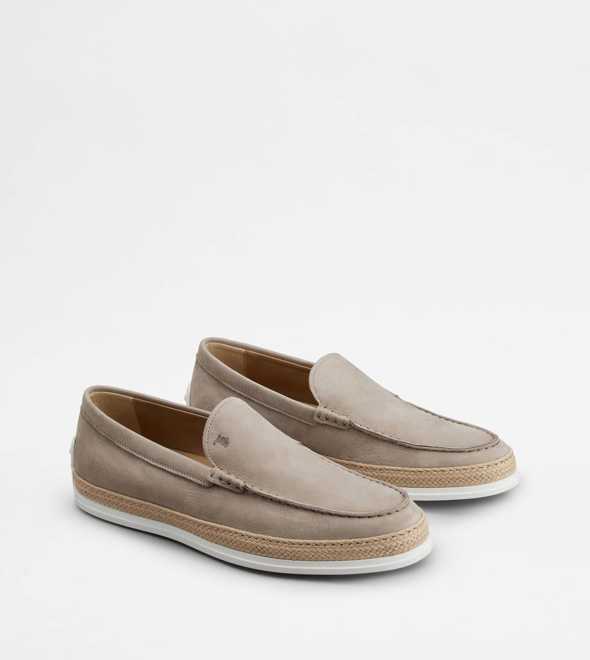 SLIP-ONS IN NUBUCK - BEIGE - 4