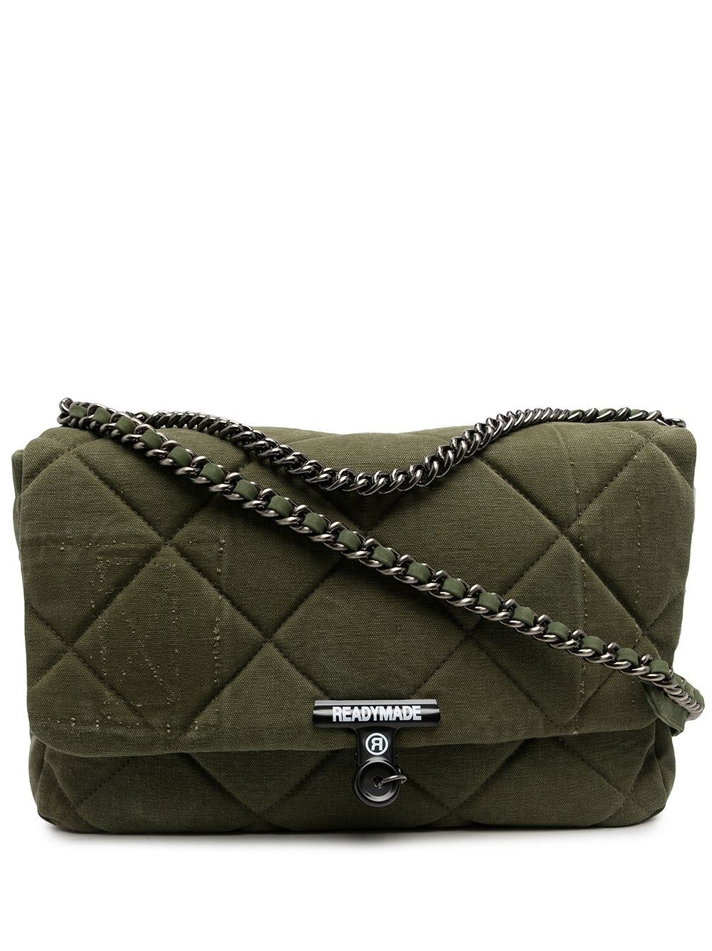 diamond quilted chain-strap shoulder bag - 1