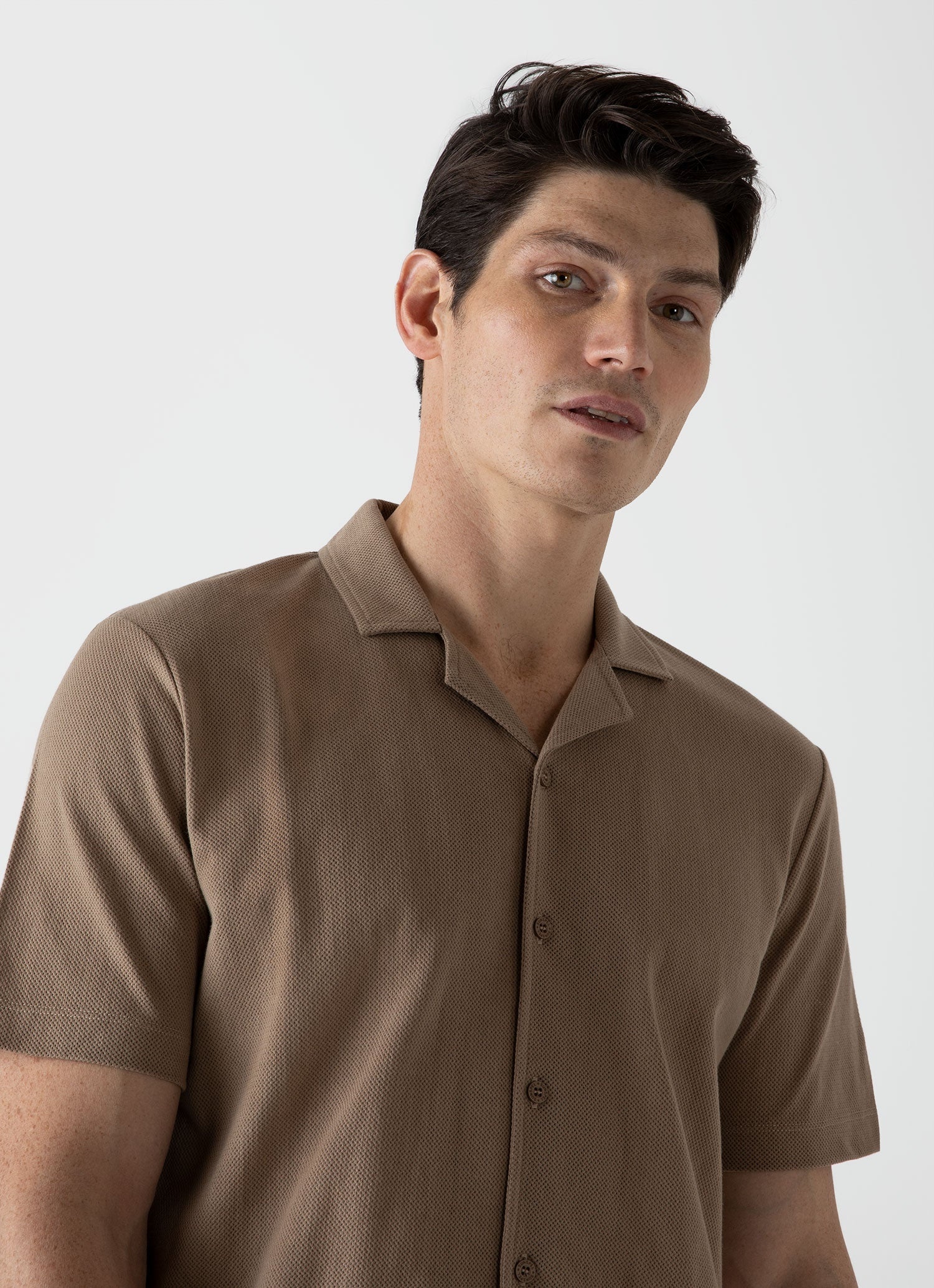 Sunspel x MR PORTER Mesh Knit Short Sleeve Shirt - 5