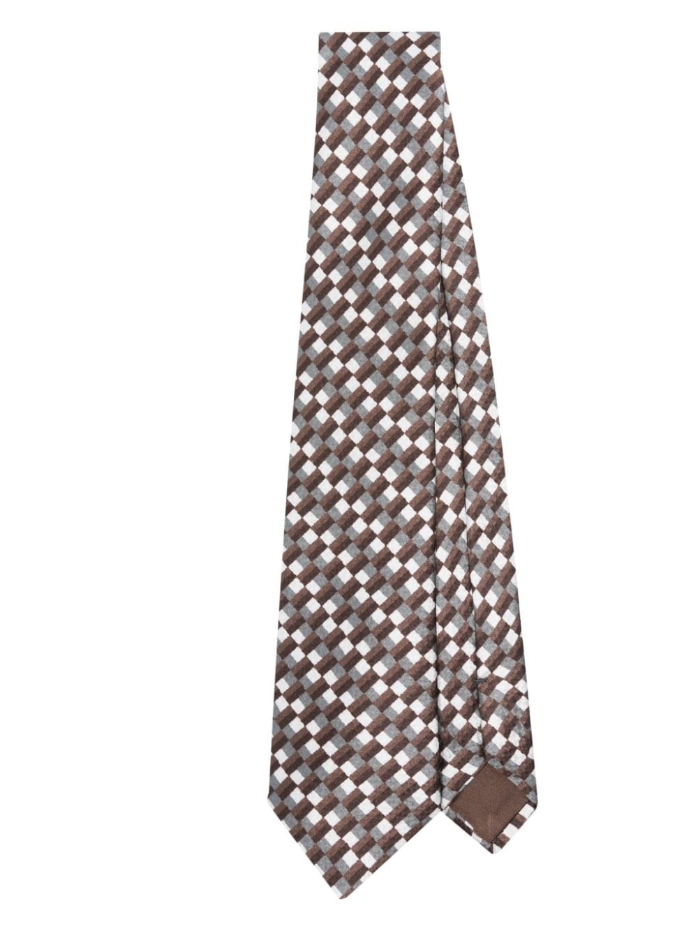 pattern-jacquard tie - 1