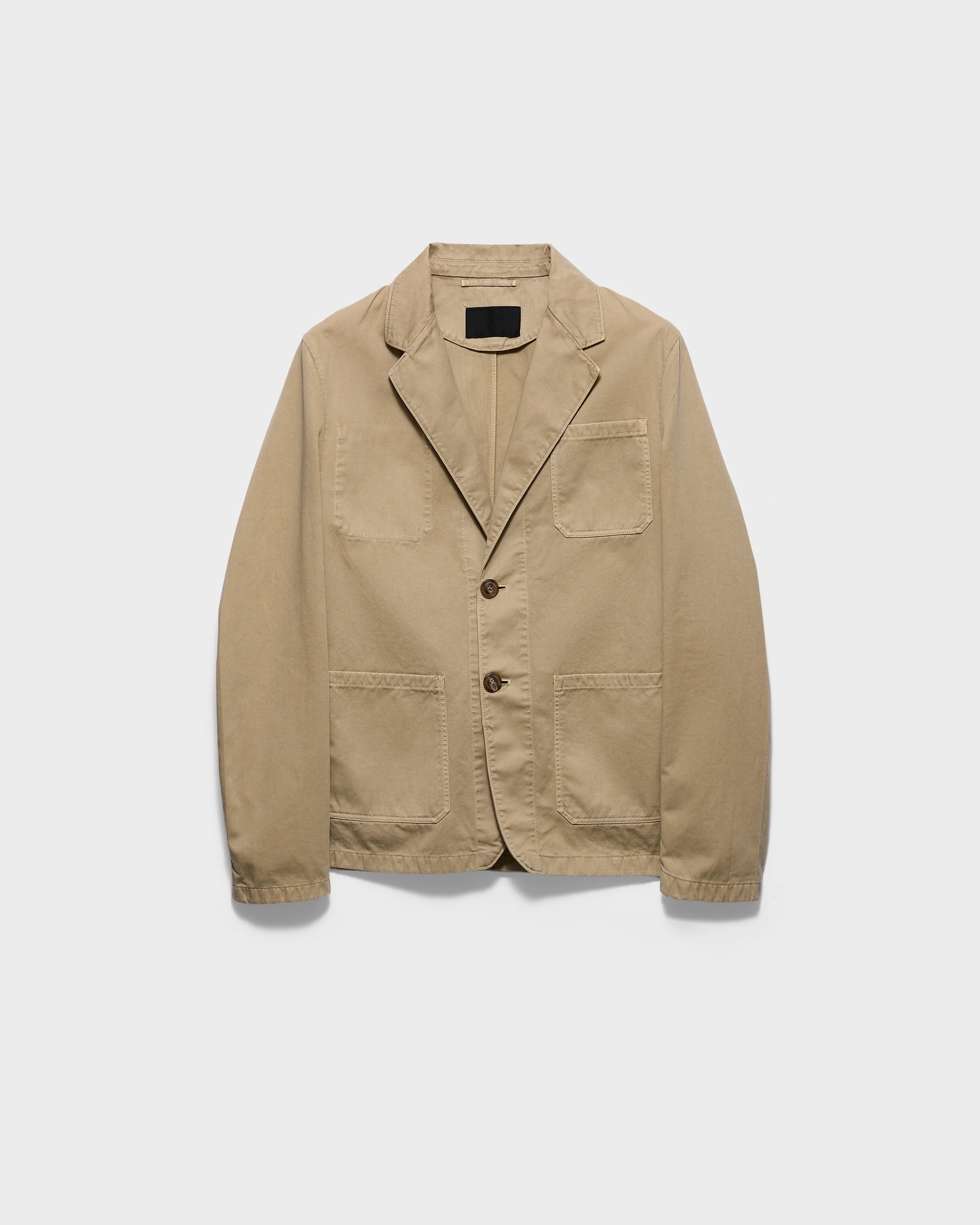 Single-breasted cotton jacket - 1