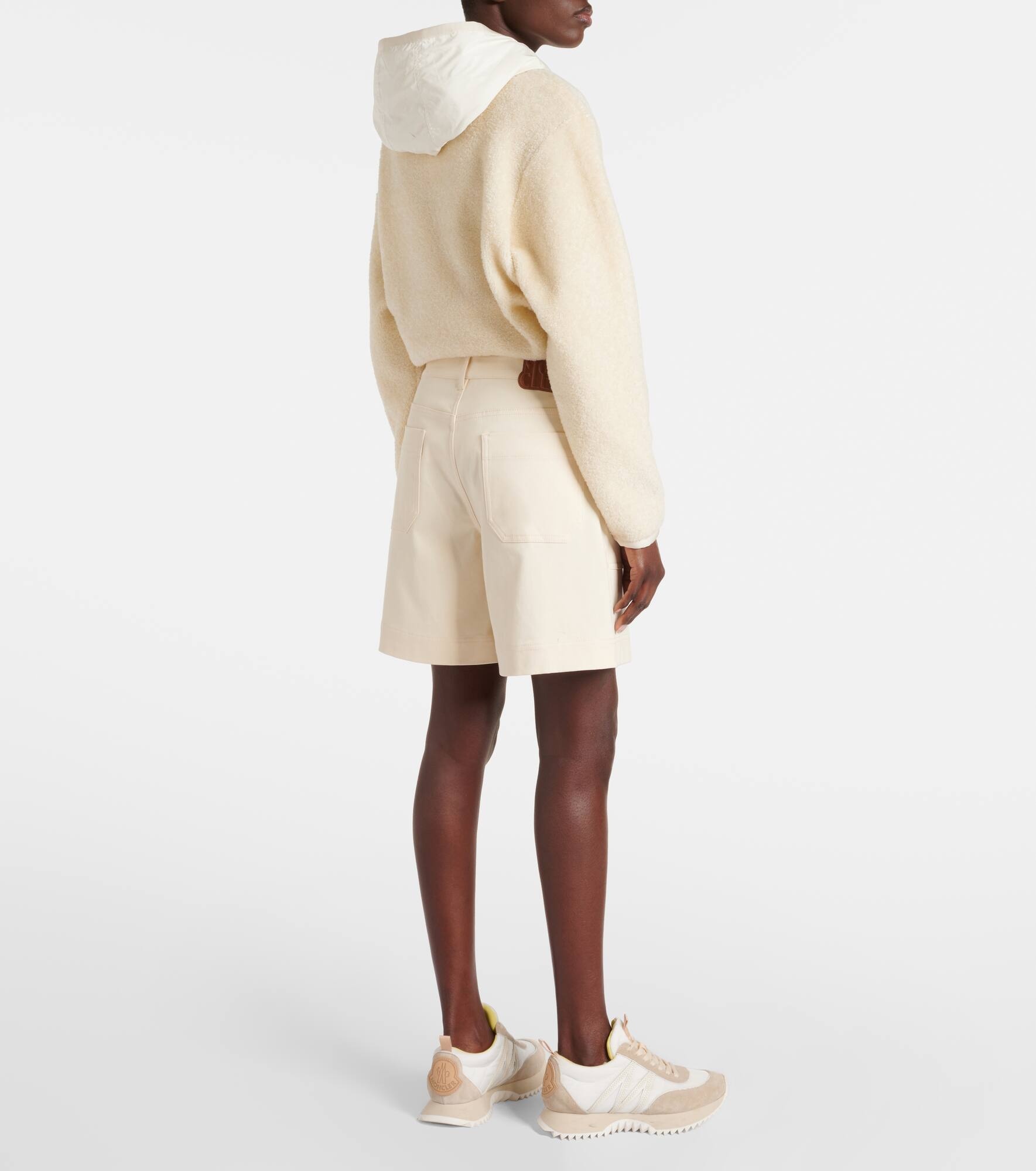 Cotton gabardine shorts - 3