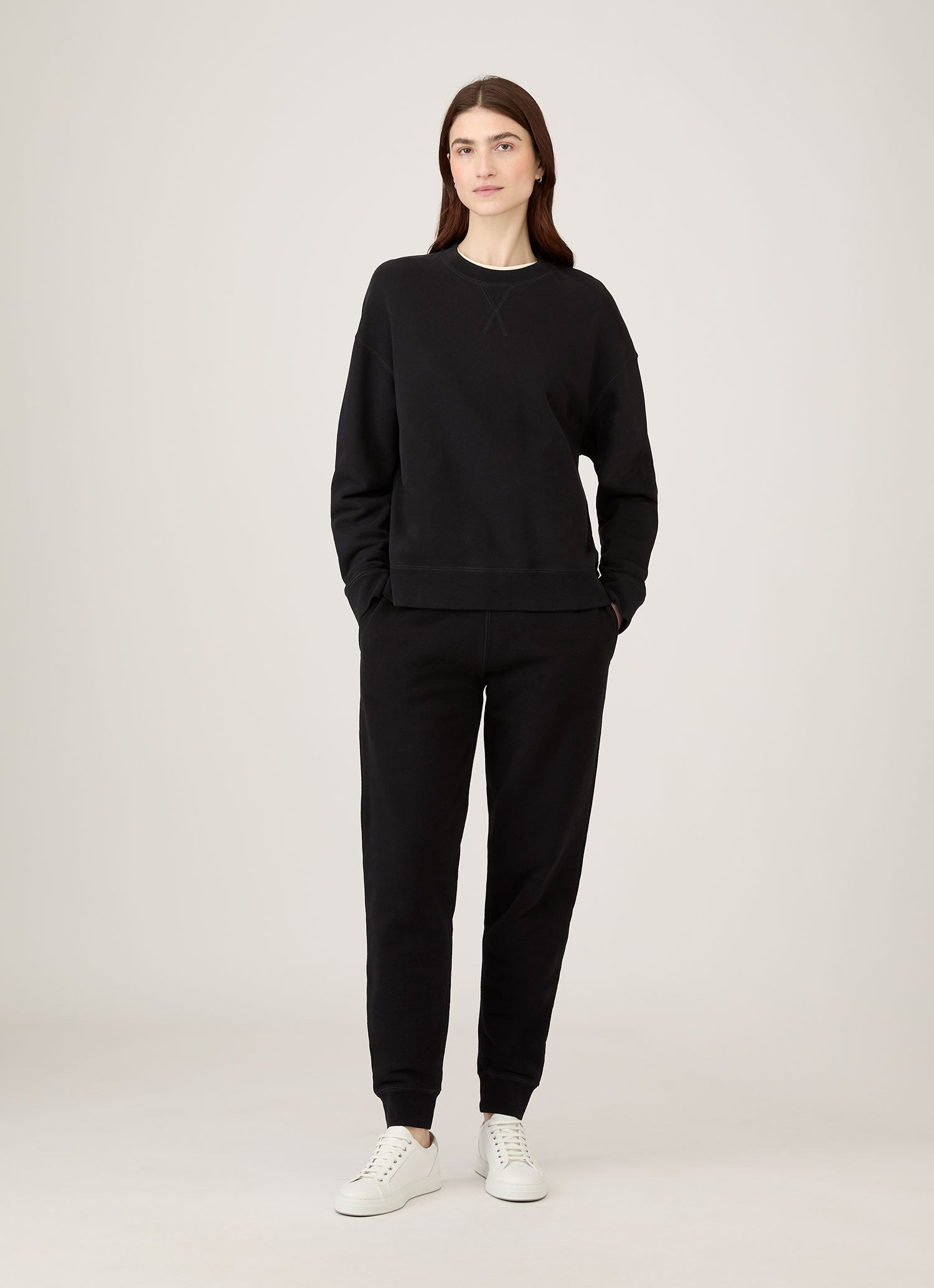 Relaxed Loopback Sweatshirt - 2