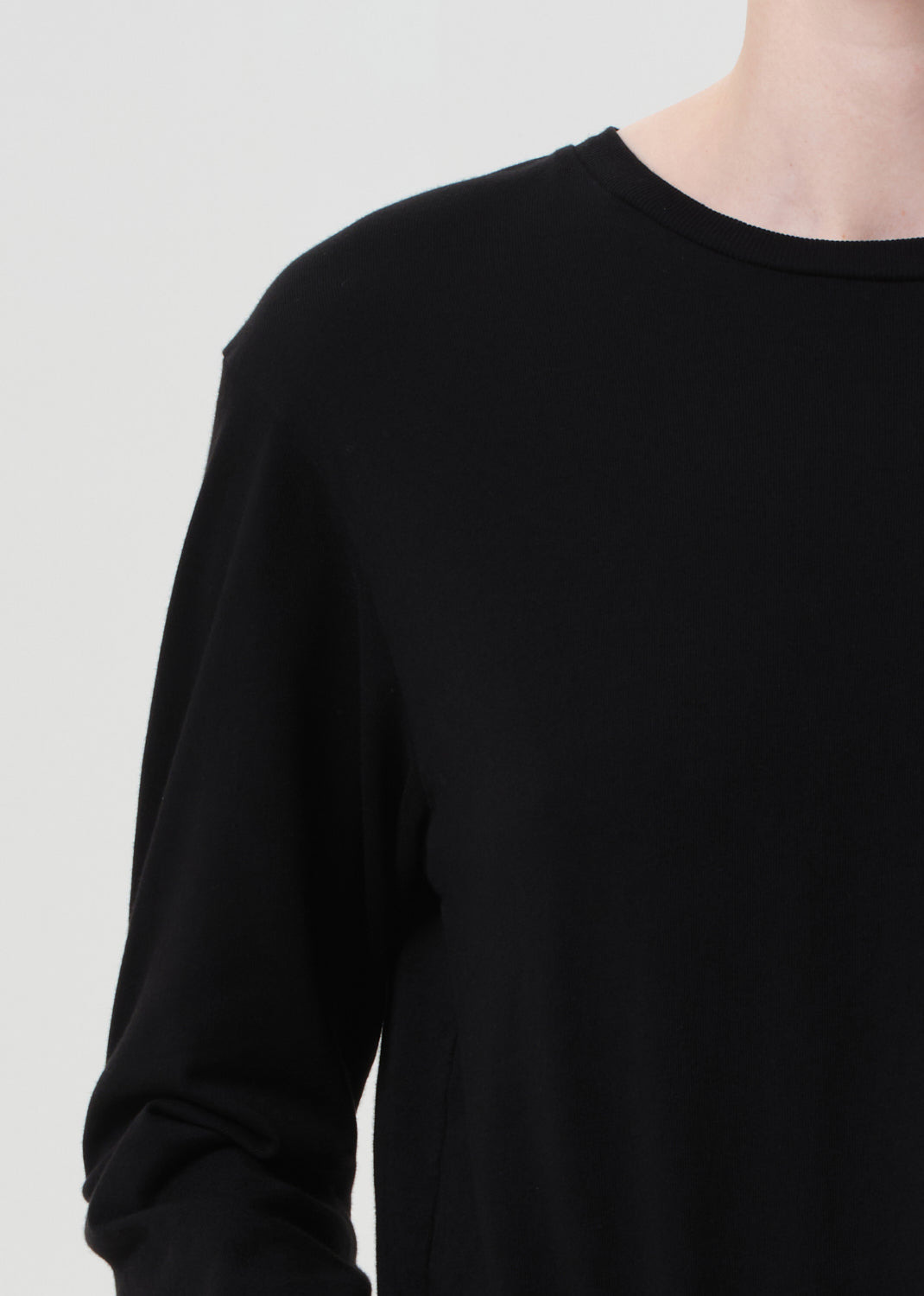 SYDNEY LONG SLEEVE TEE IN BLACK - 5