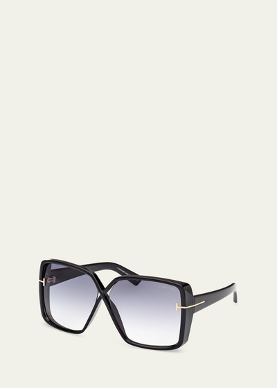 TOM FORD Yvonne Acetate Butterfly Sunglasses outlook