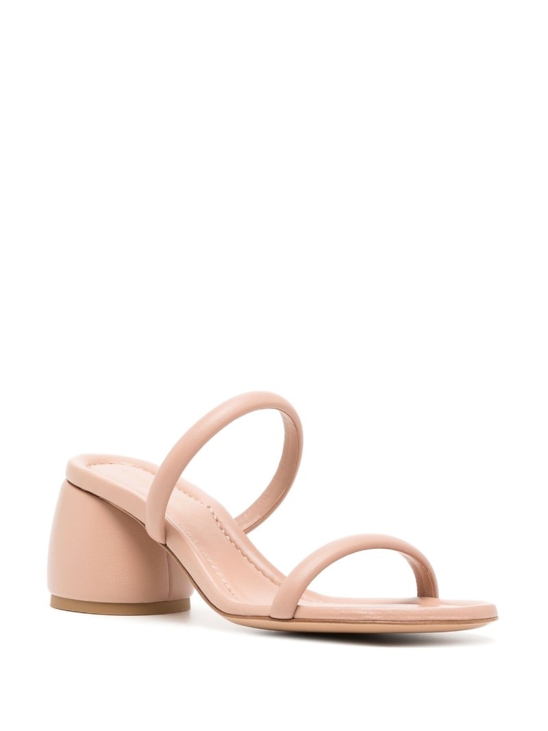 60mm block-heel leather sandals - 2