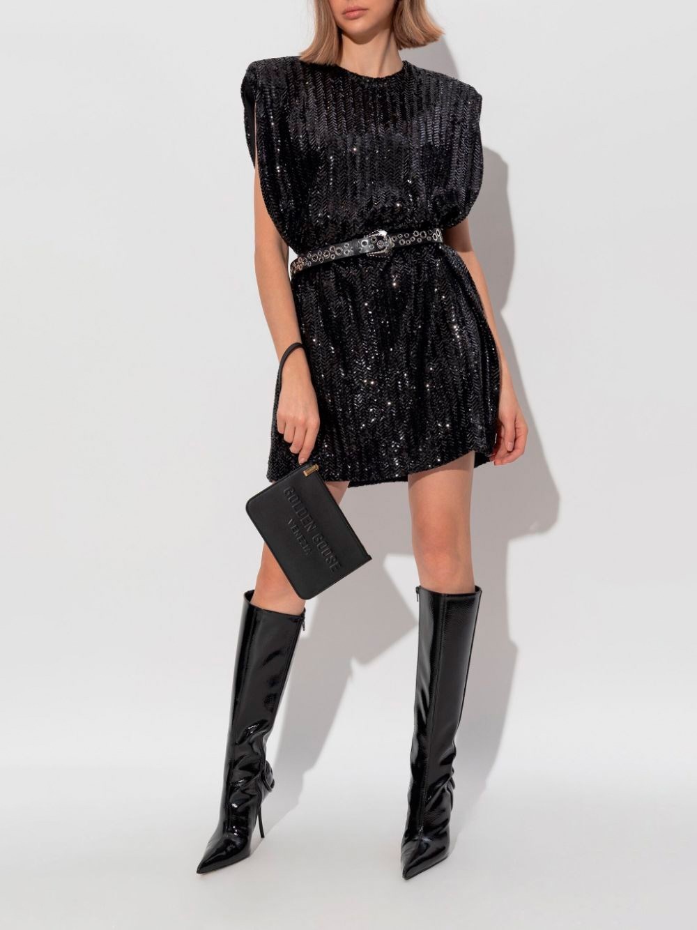 ワンピース Golden  Journey Sleeveless Dress With Shoulderpads Golden Goose `Journey` Sleeveless Dress With Shoulderpads