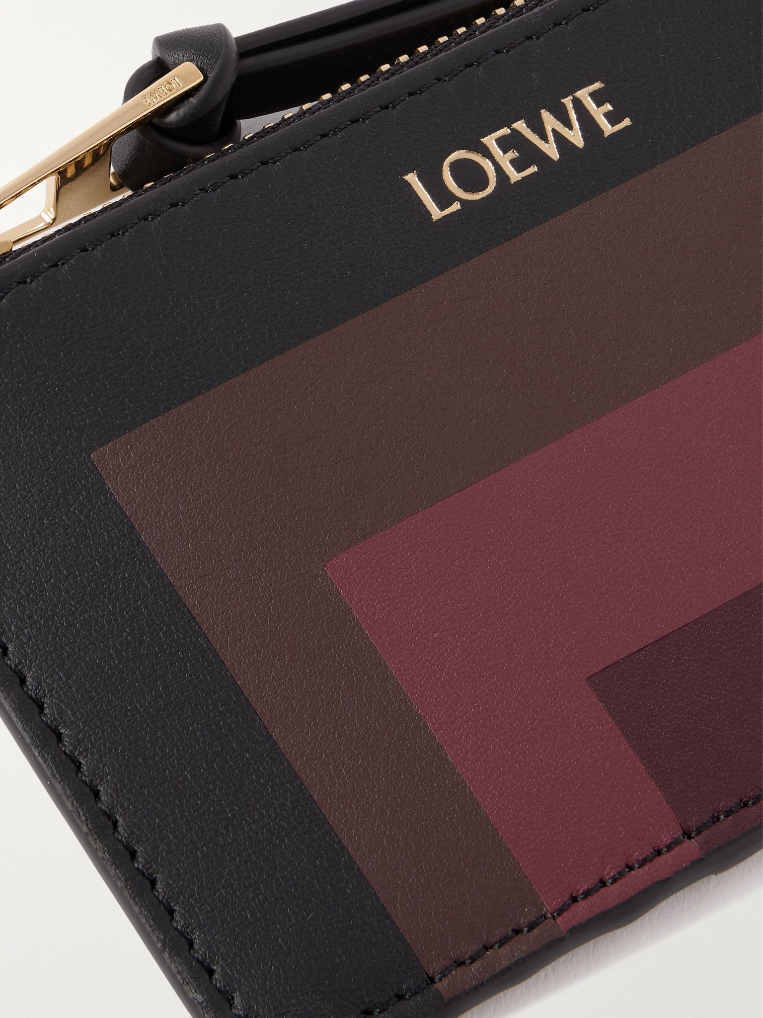 + Josef Albers printed leather cardholder Multi - 4