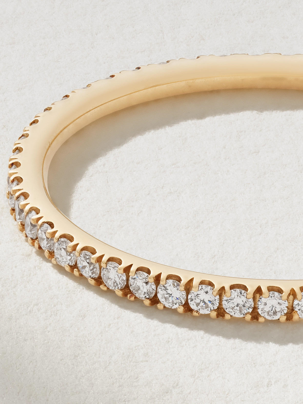 Thread 18-karat Gold Diamond Eternity Ring - 3