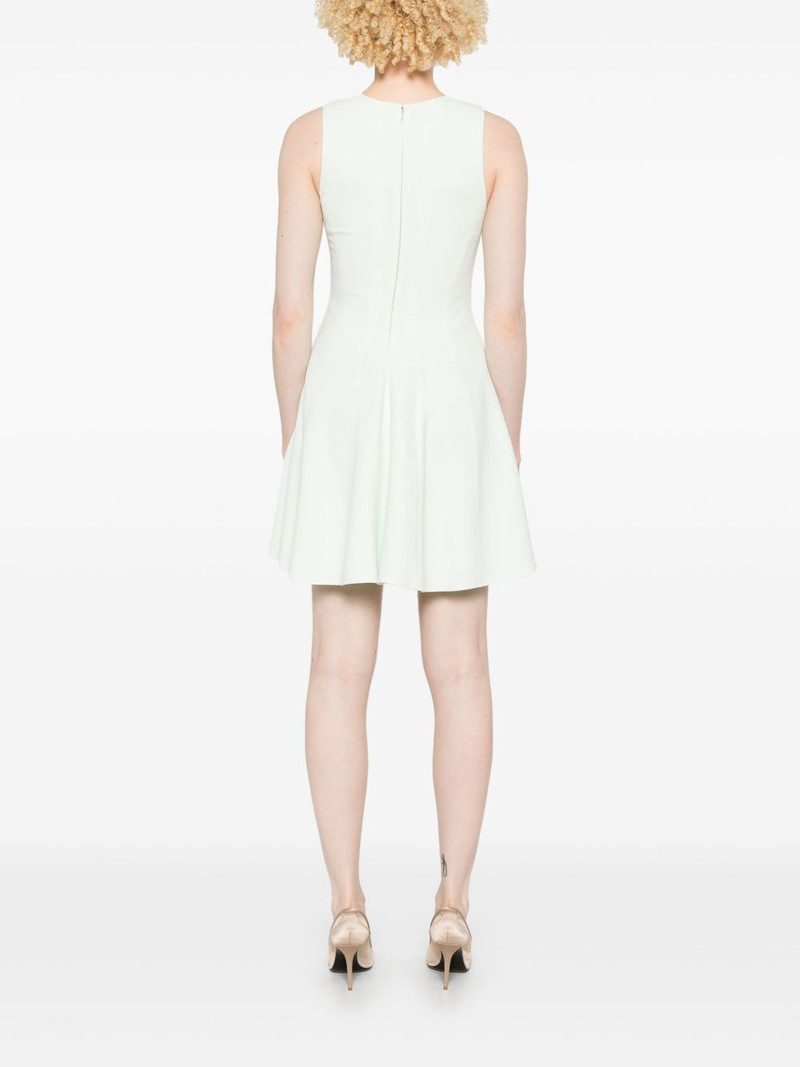 floral-appliqué crepe mini dress 4
