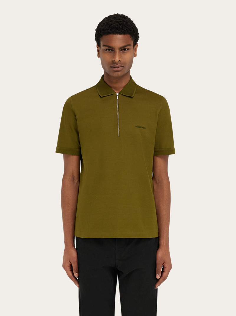 FERRAGAMO Polo shirt with zip collar outlook