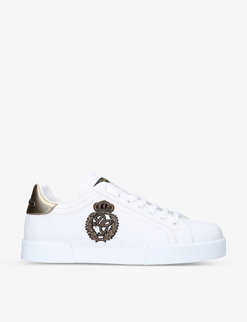 Portofino logo-embellished leather low-top trainers - 1