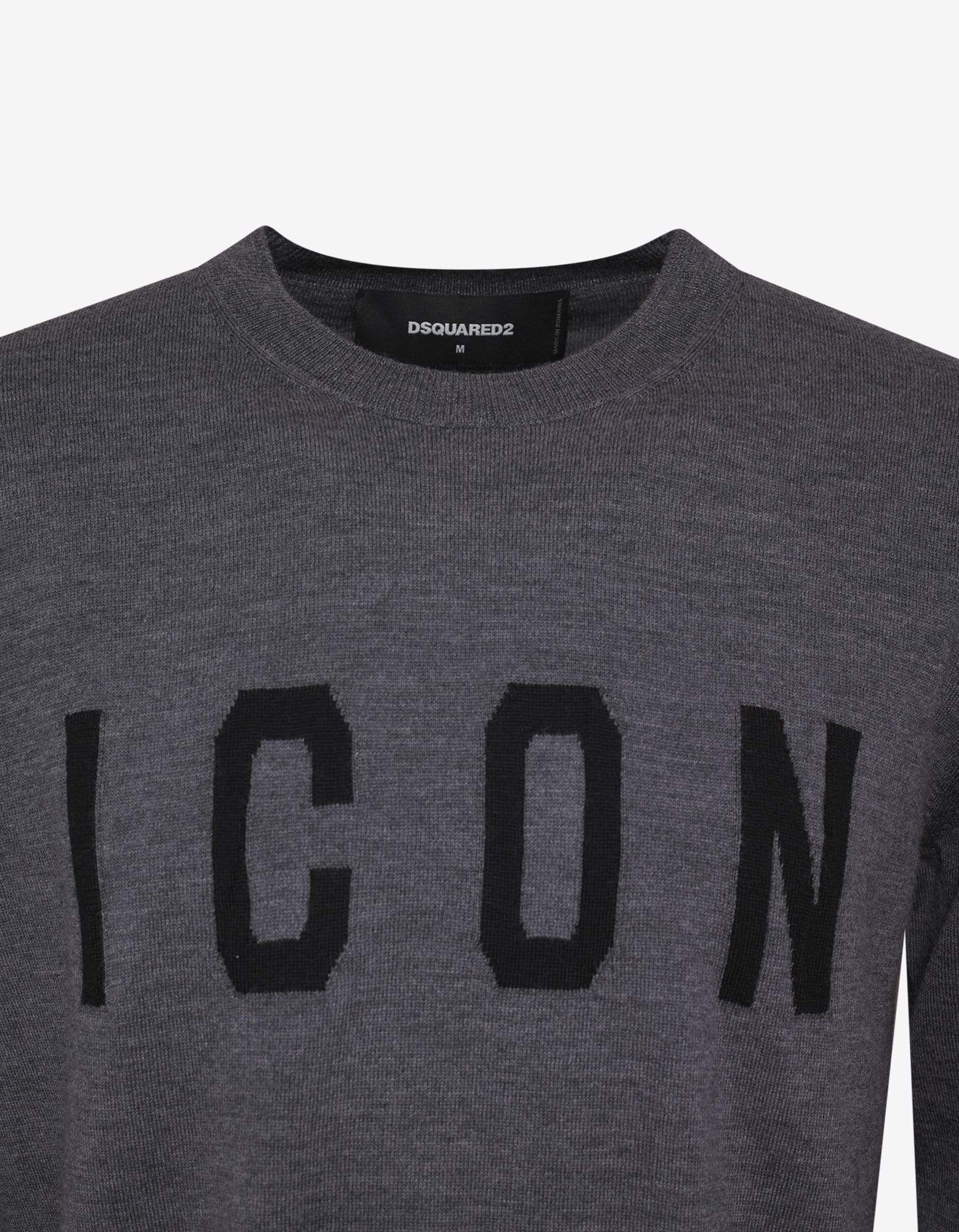 Dsquared2 Grey Icon Sweater - 5