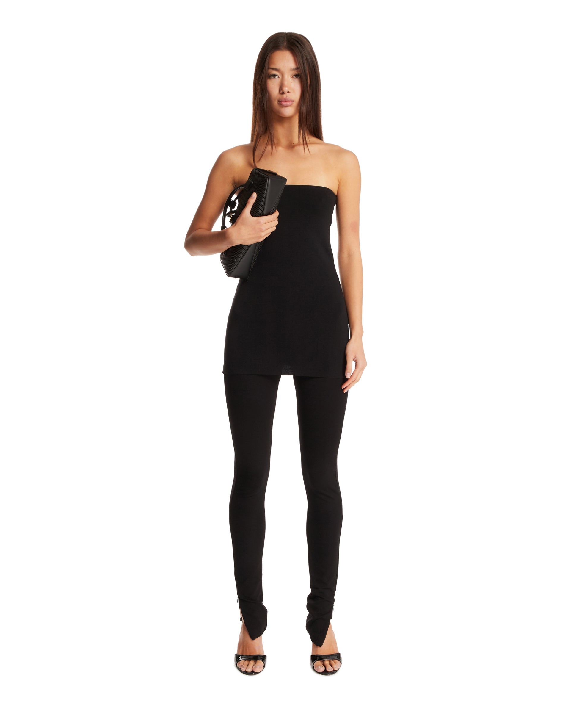 Black Zip Leggings - 2