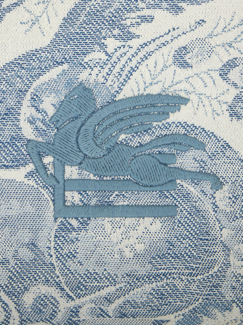 MEDIUM DENIM JACQUARD POUCH 6