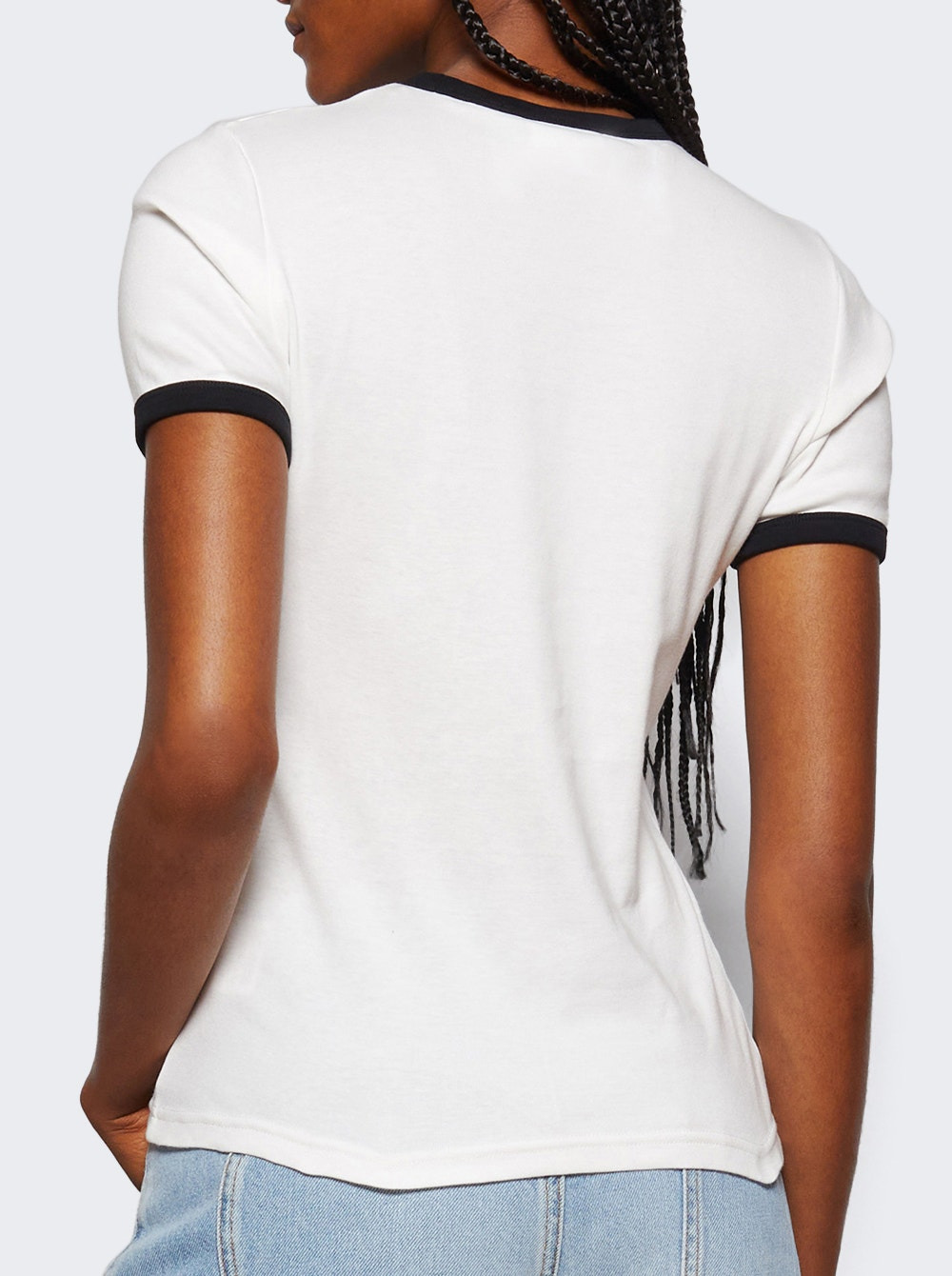 Signature Contrast Tee Heritage White And Black - 4